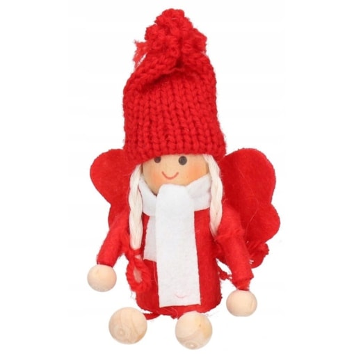 Bombki Na Choinkę Laleczka Pacynka Zawieszka 2Szt