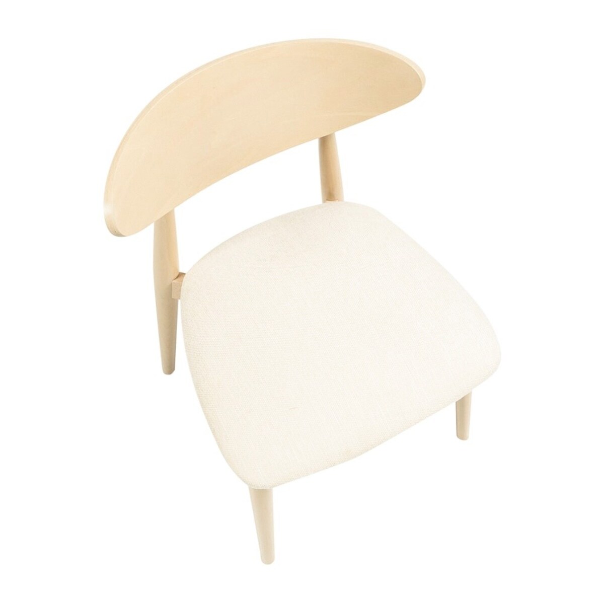 Krzesło drewniane do jadalni 80x45x45 cm jasnobeżowe/dąb sonoma OLBIA-V