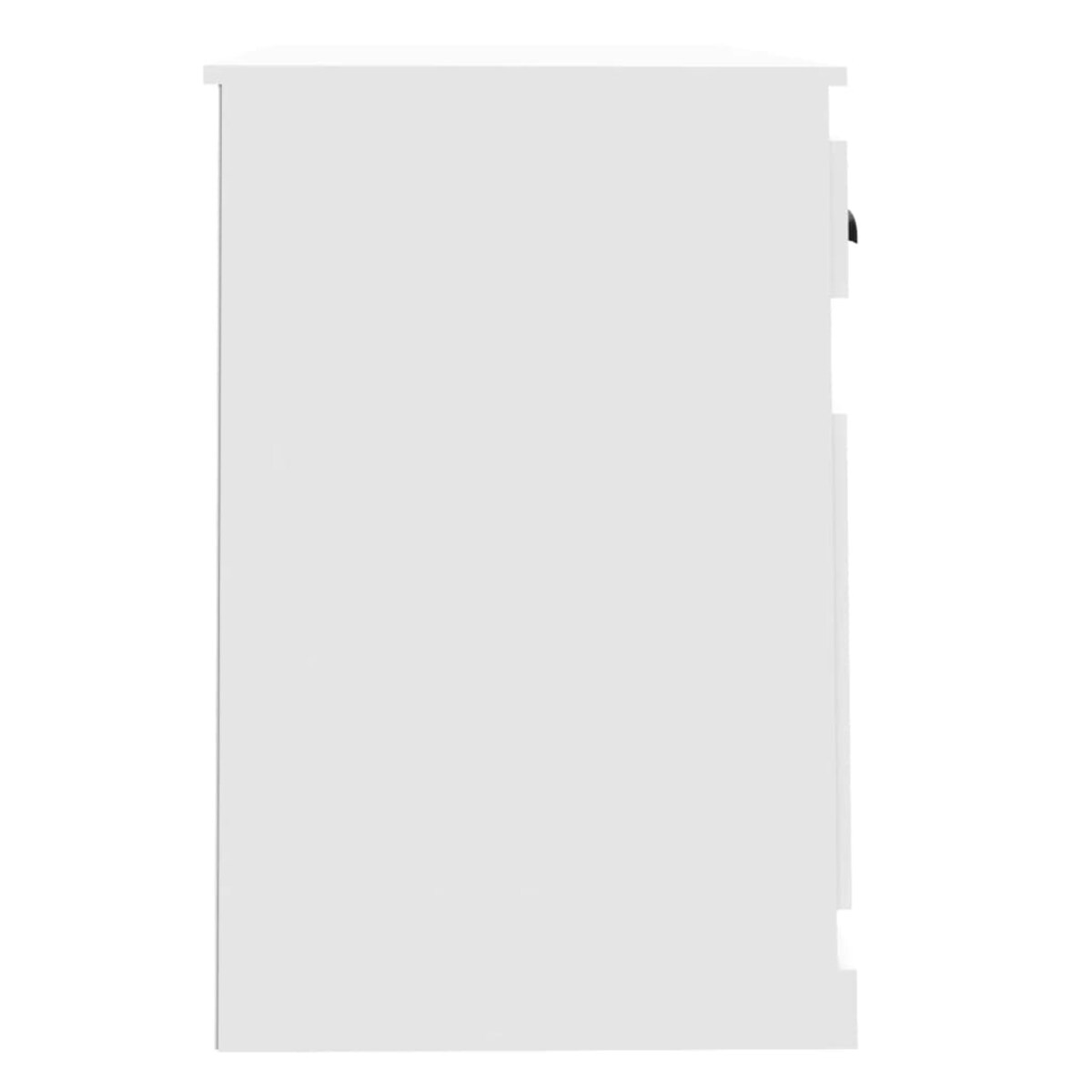 vidaXL Biurko z szufladą, białe, 115x50x75 cm