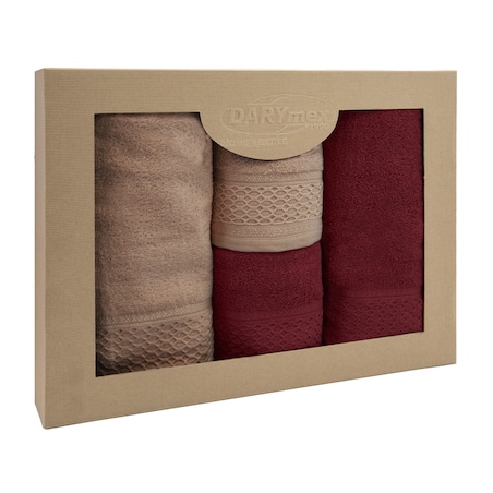 Darymex Komplet ręczników 4 szt. bawełna 100% Solano w eco pudełku 450 gsm