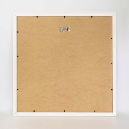 Ramka na zdjęcia 40x40 cm biała rama MDF z plexi do powieszenia pion poziom klasyczna kwadratowa ramka FRAMAI®