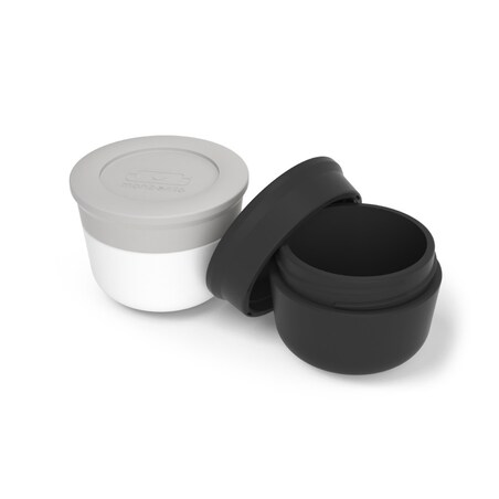 Zestaw 2 pojemników na sos czarno-szarych Temple S, 4.2 x 3.2 cm, Monbento
