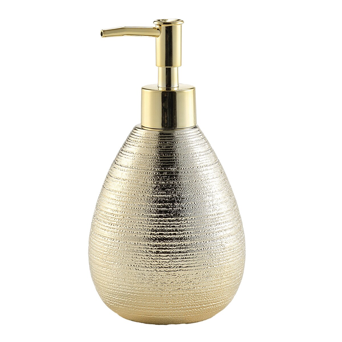Metaliczny dozownik ze złotą pompką, TRESOR, 9 x 17 cm