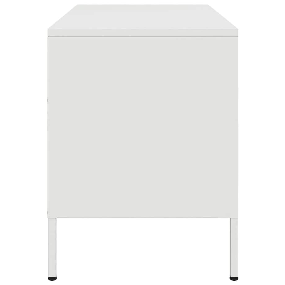 vidaXL Szafki pod telewizor, 2 szt., białe, 68x39x50,5 cm, stalowe