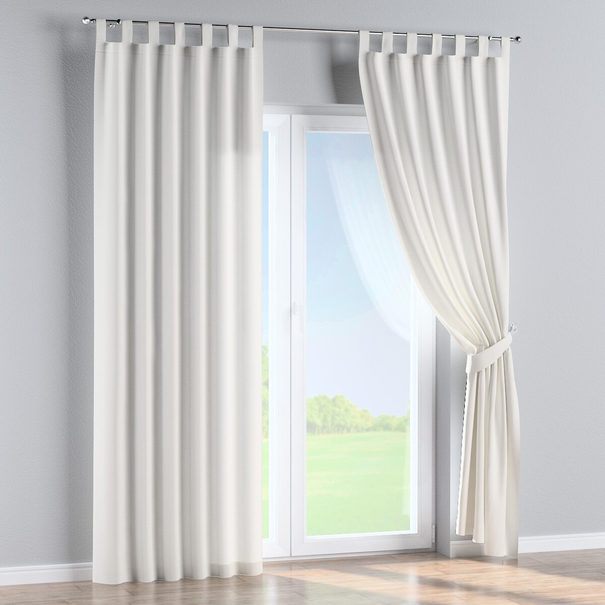 Zasłona na szelkach 1 szt. 130x260 biały