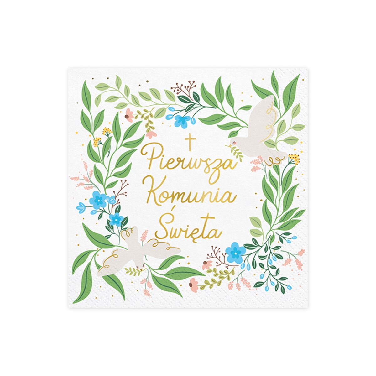 Serwetki ''Pierwsza Komunia Święta'', 33x33 cm, mix (1 op. / 20 szt.)