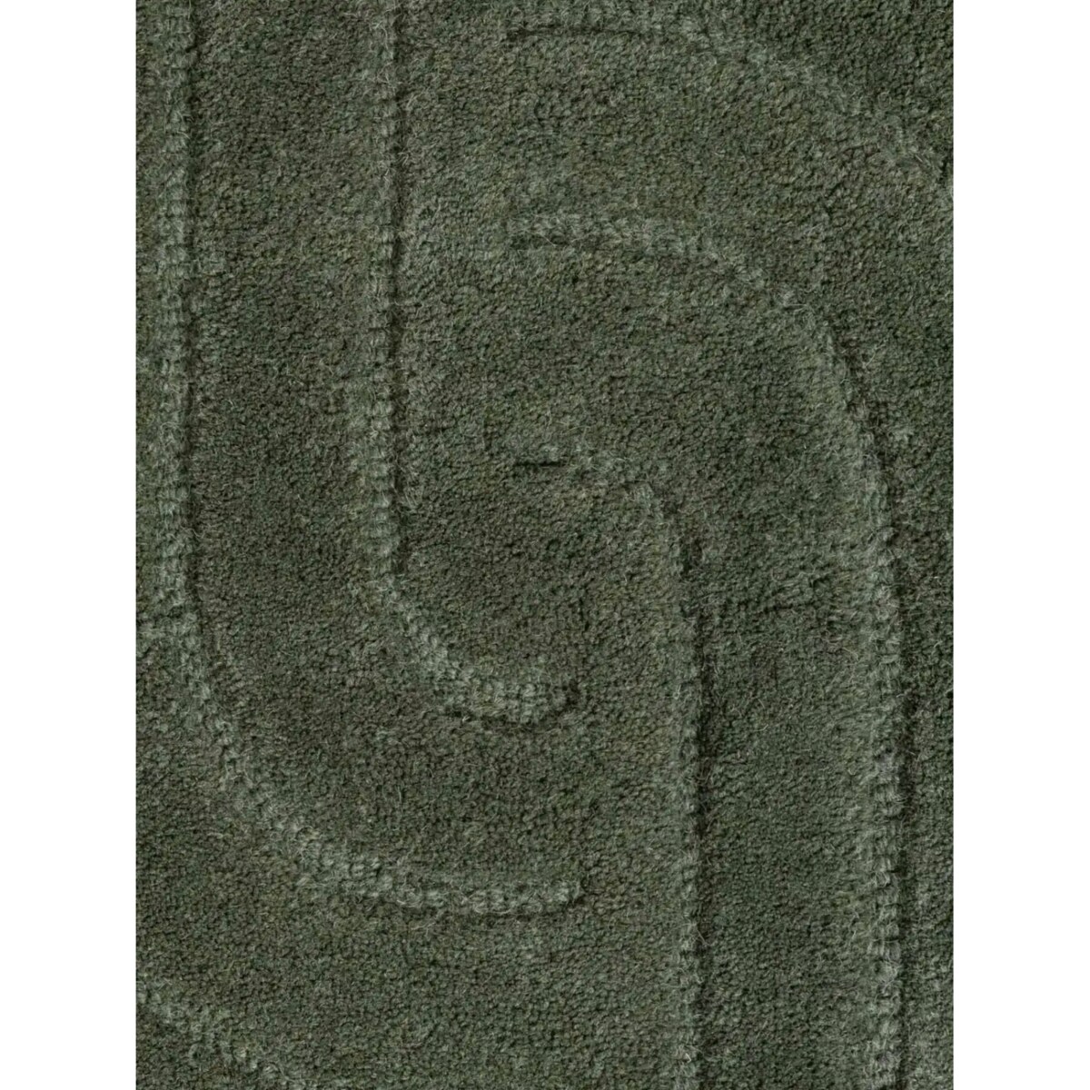 Dywan wełniany okrągły 150cm do salonu ,miekki zielone włosie,efekt 3d