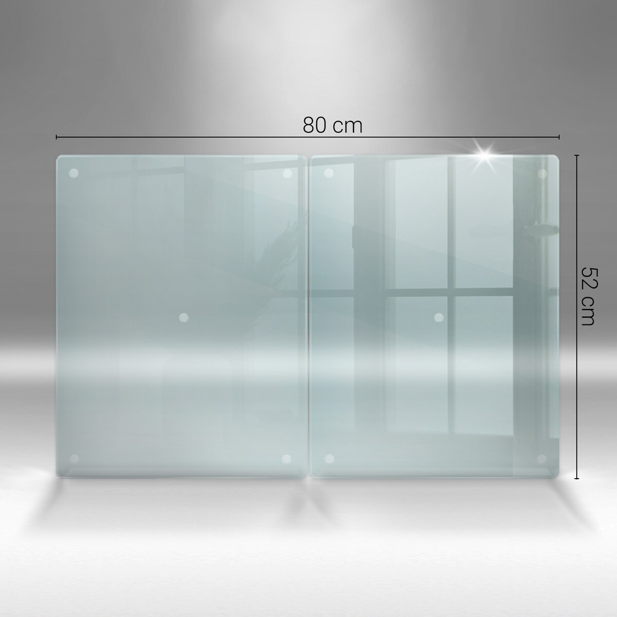 Zestaw 2 desek do krojenia, szkło hartowane 40x52