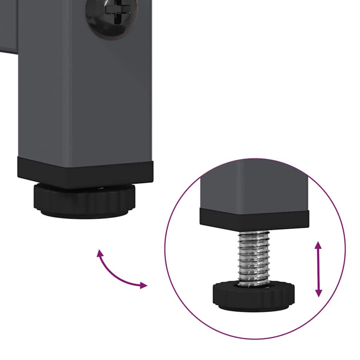vidaXL Szafka pod telewizor, antracytowa, 100,5x39x60,5 cm, stalowa