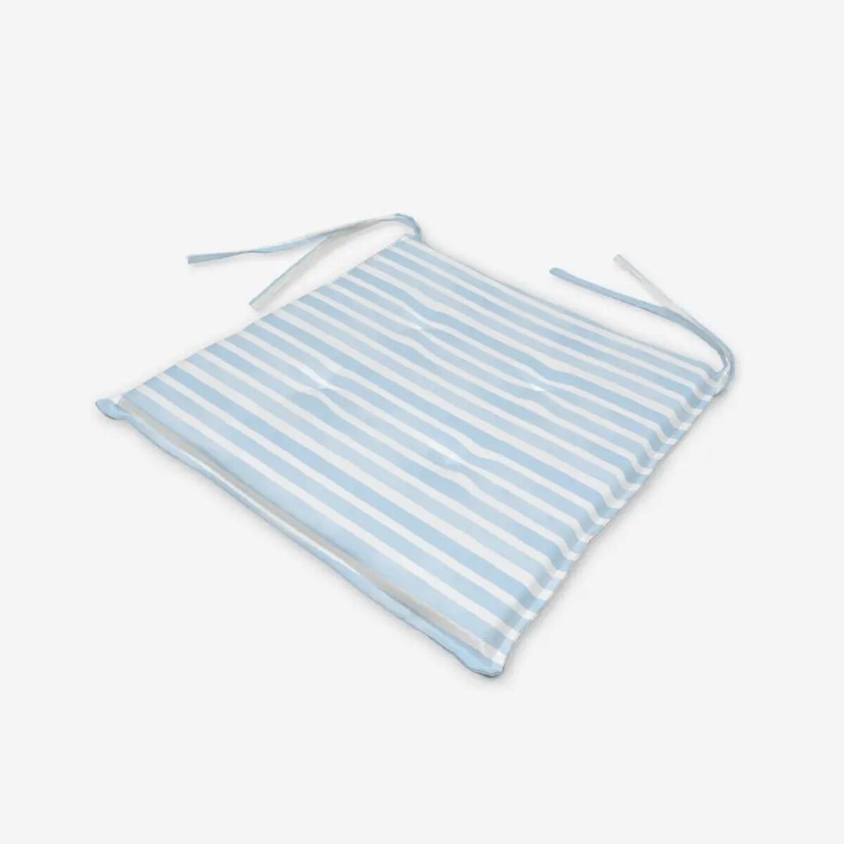 Poduszka świąteczna na krzesło - błękitne paski