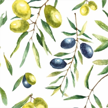 Bieżnik SUMMER wzór SM11 | oliwki - 40 x 180 cm