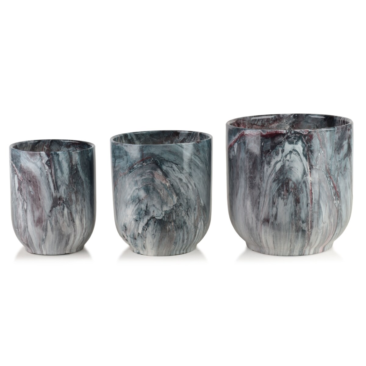 Zestaw 3 osłonek ceramicznych NEVA MARBLE