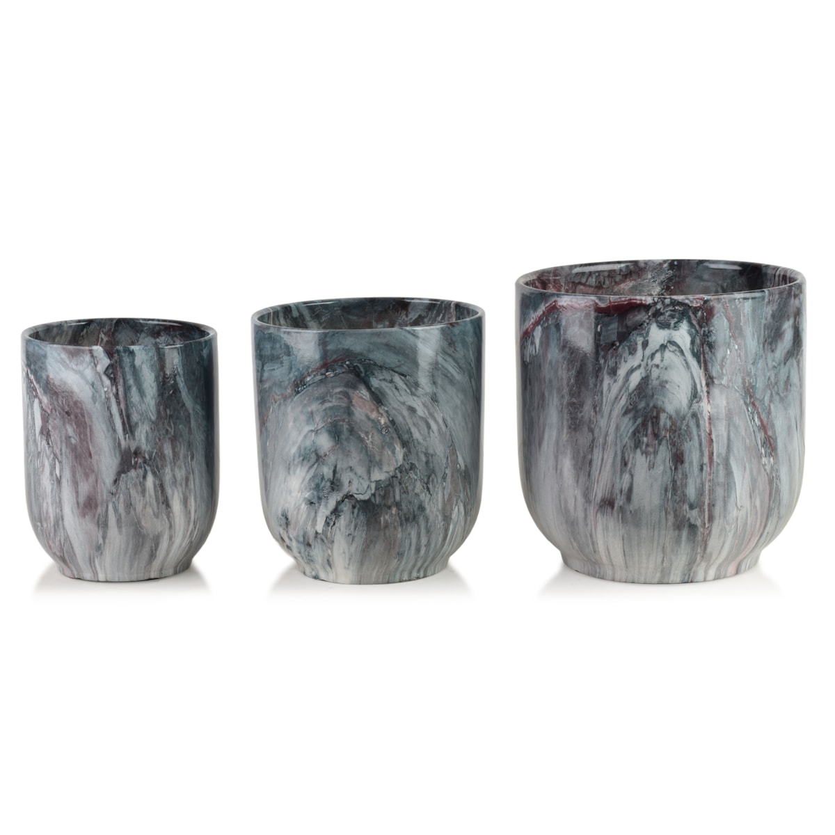 Zestaw 3 osłonek ceramicznych NEVA MARBLE