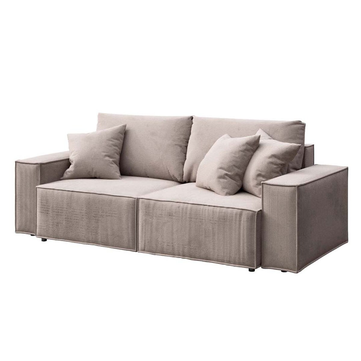 Melow 3-osobowa rozkładana sofa - beżowa