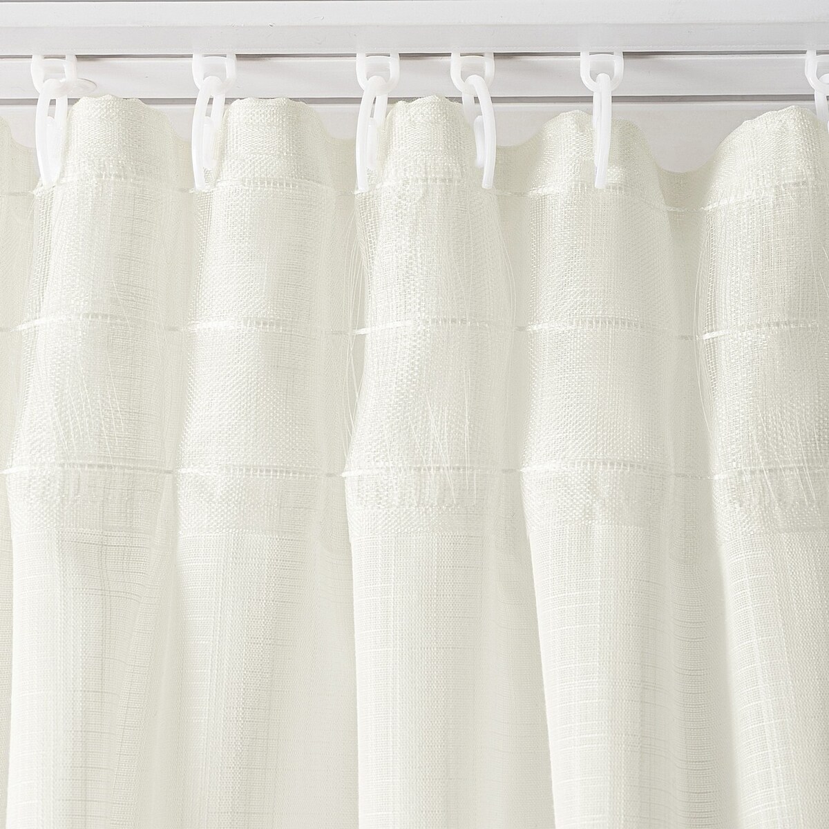 Zasłona na taśmie marszczącej półprzezroczysta ecru 140 x 280 cm 1 szt. 140x280 ecru