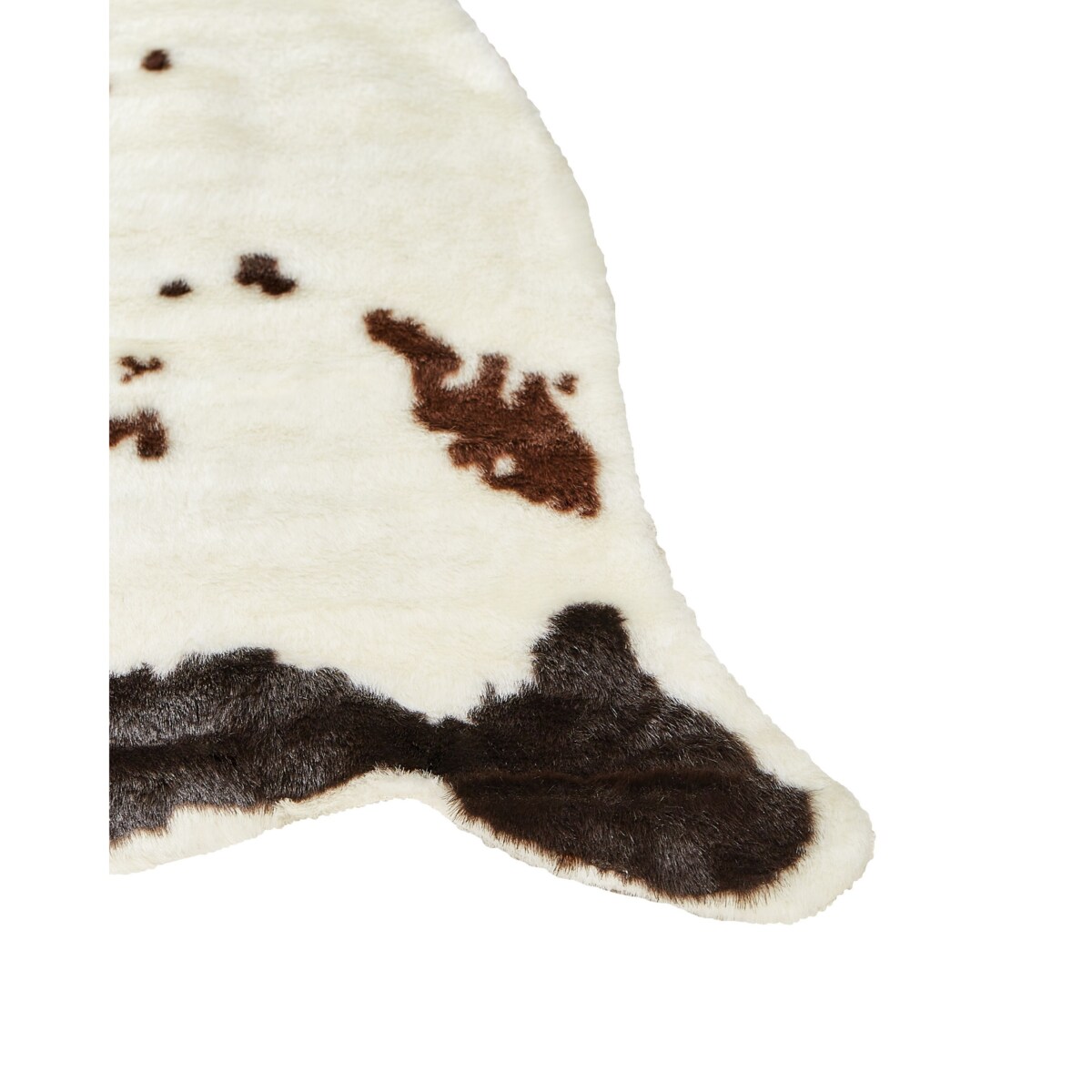 Dywan ekoskóra 150 x 200 cm biało-brązowy BOGONG