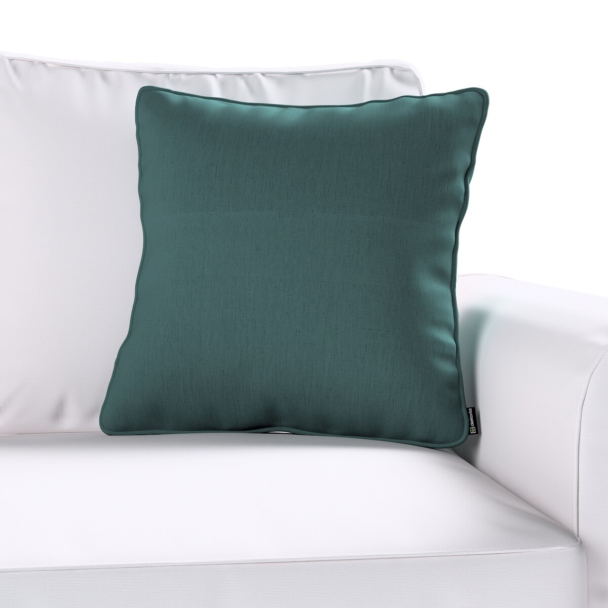 Poszewka Gabi na poduszkę 60x60 zgaszona szmaragdowa zieleń