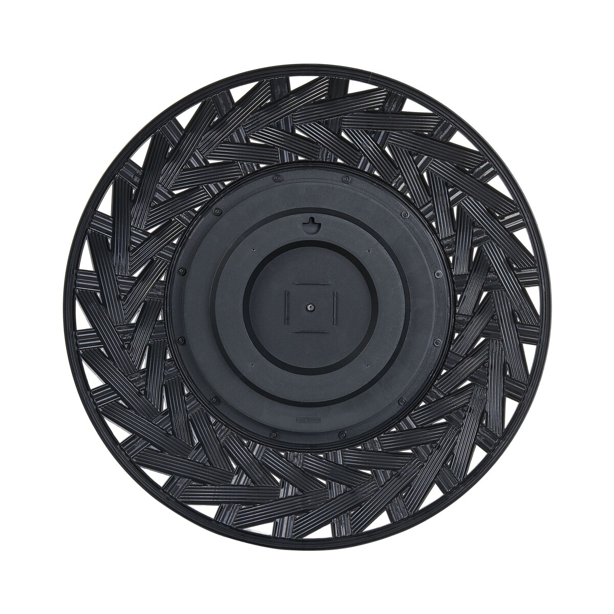 Okrągłe lustro ścienne ø 60 cm czarne TIERGA