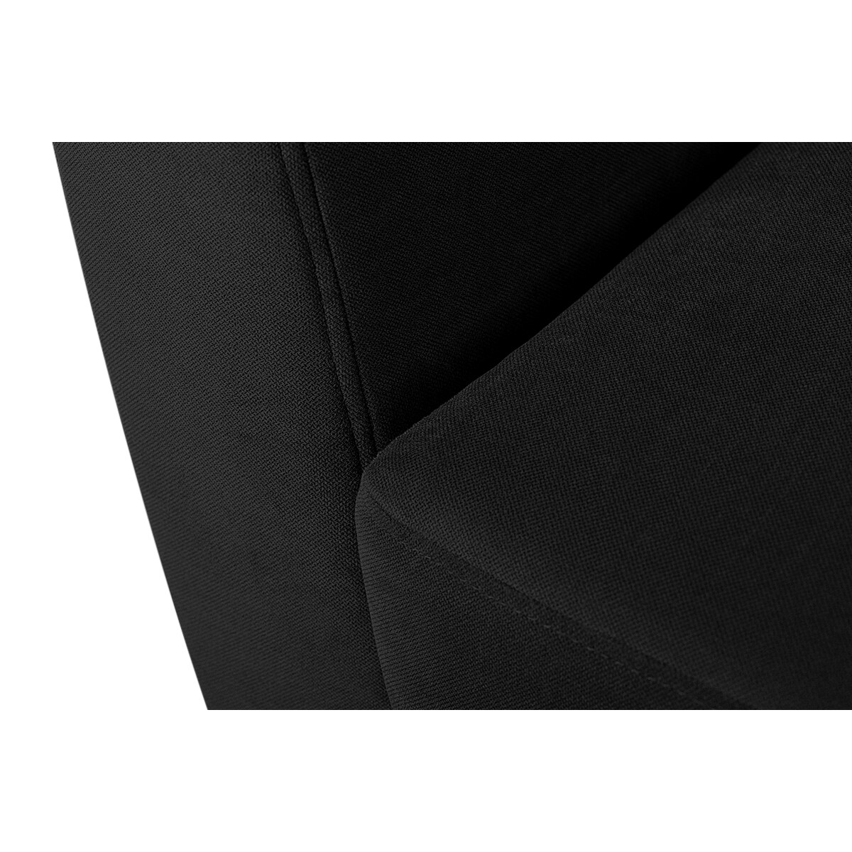 KONSIMO TAGIO Czarna skandynawska sofa 2-osobowa