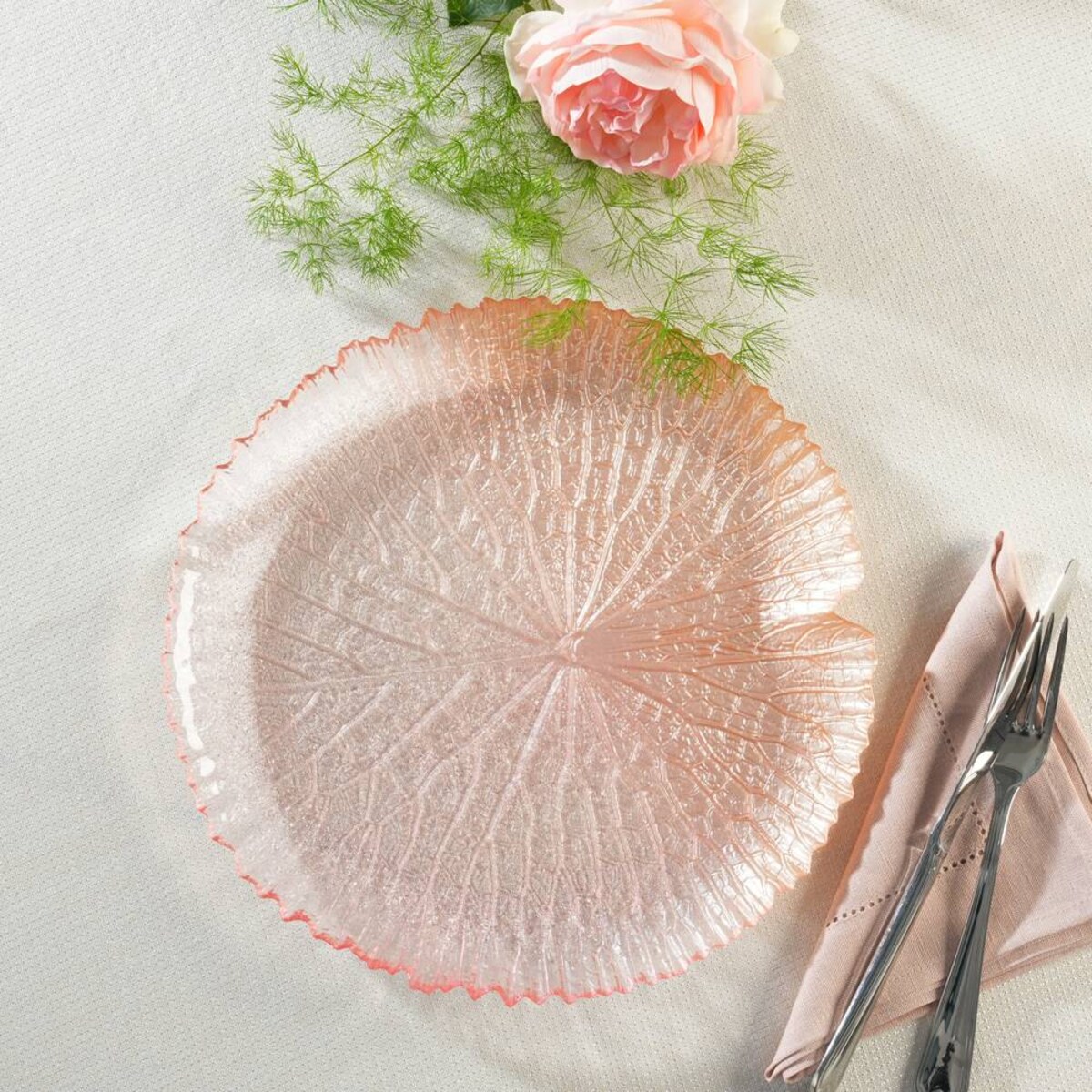 VILLA ITALIA Talerz do ciasta szklany 28 cm AMOROSA