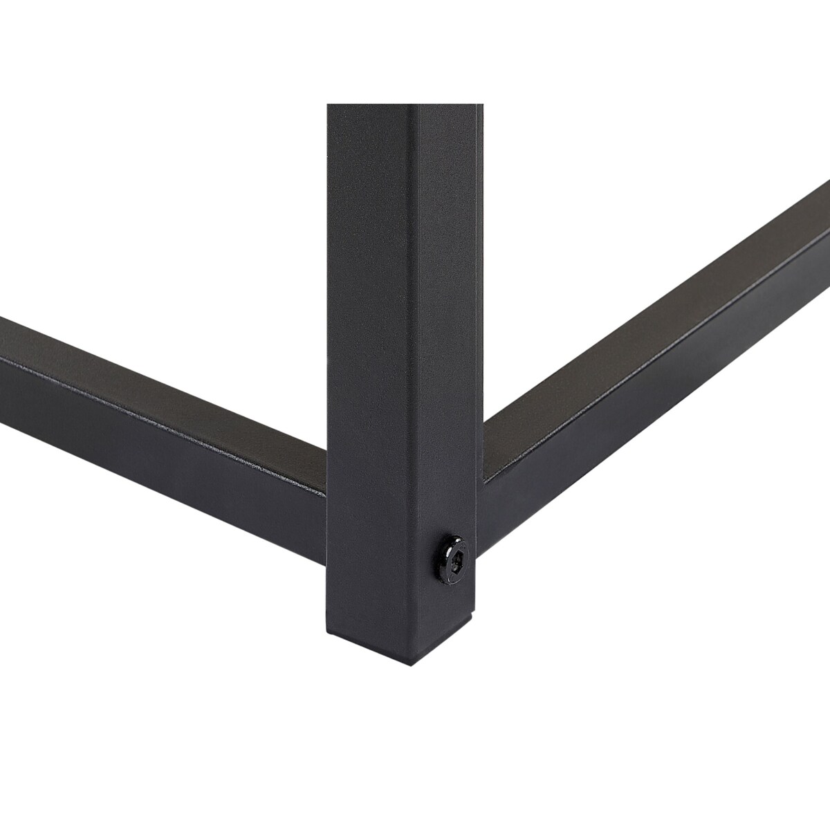 Łóżko metalowe 140 x 200 cm czarne VIRY