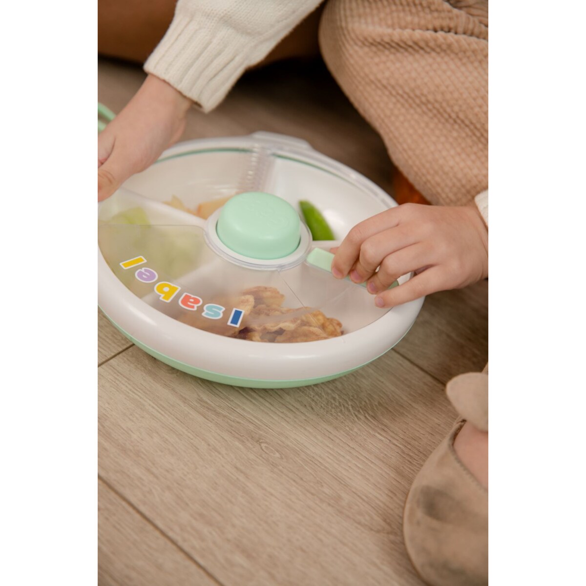 GOBE LARGE SNACK SPINNER duży pojemnik na przekąski, Mint Green