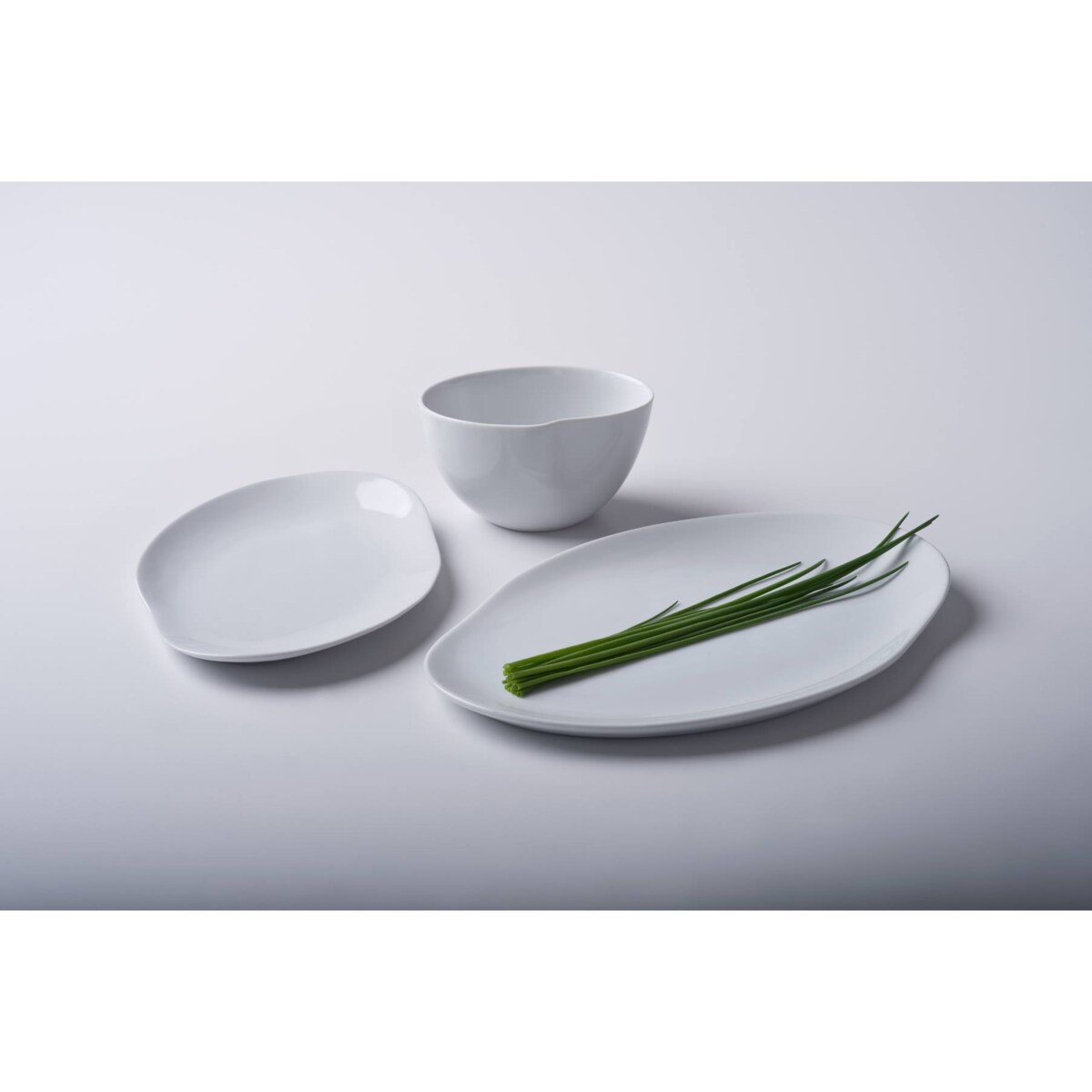 Zestaw 2 talerzy Craft biały CDC1