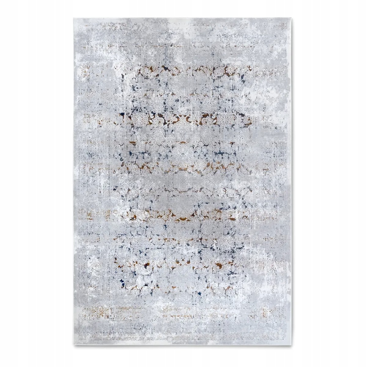 Dywan tradycyjny do salonu 115x170cm,klasyczny dywan kremowy z przetarciami