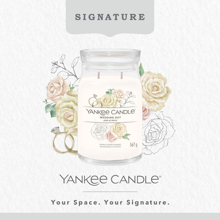 YC SIGNATURE – Świeca duża WEDDING DAY