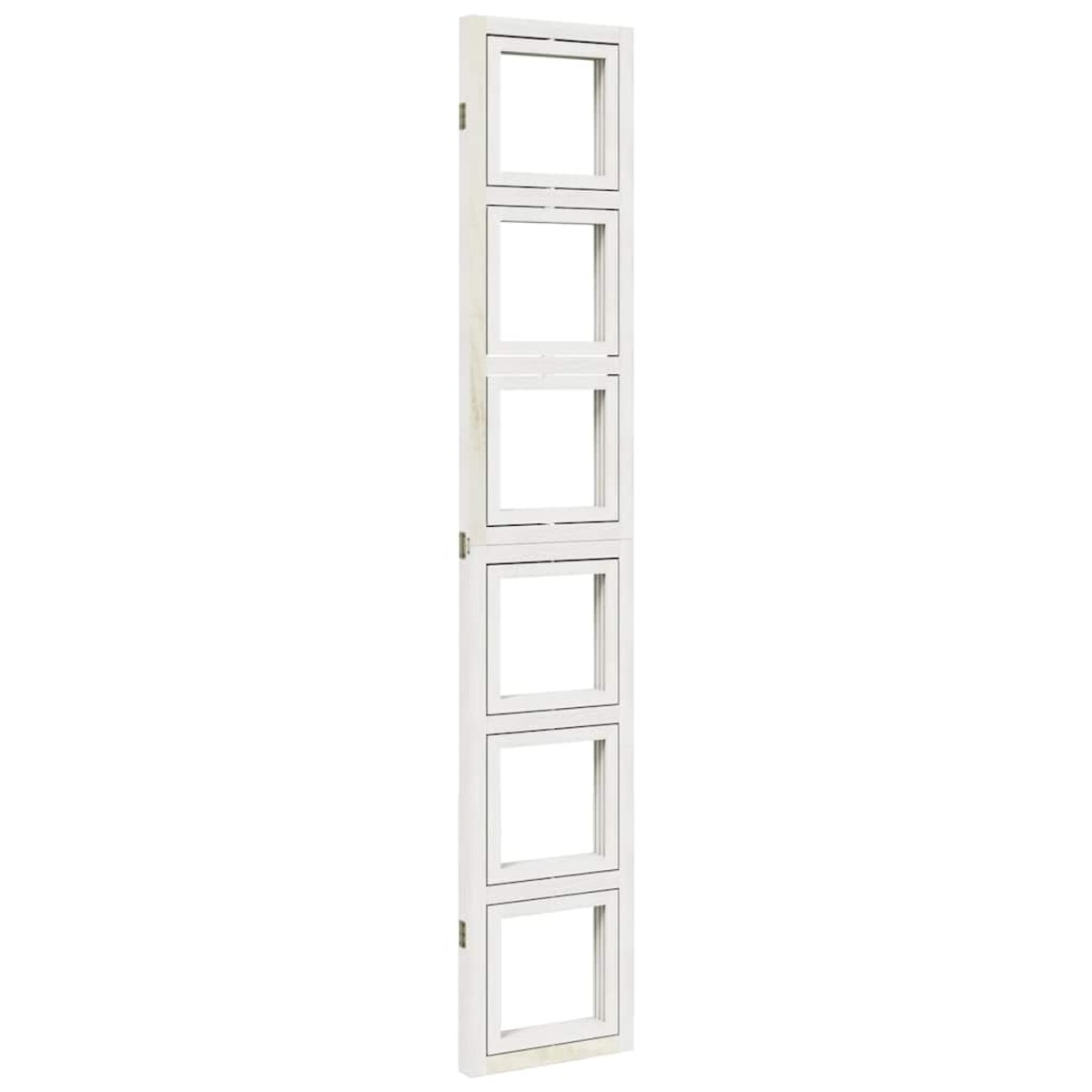 vidaXL Parawan pokojowy, 3-panelowy, biały, lite drewno paulowni