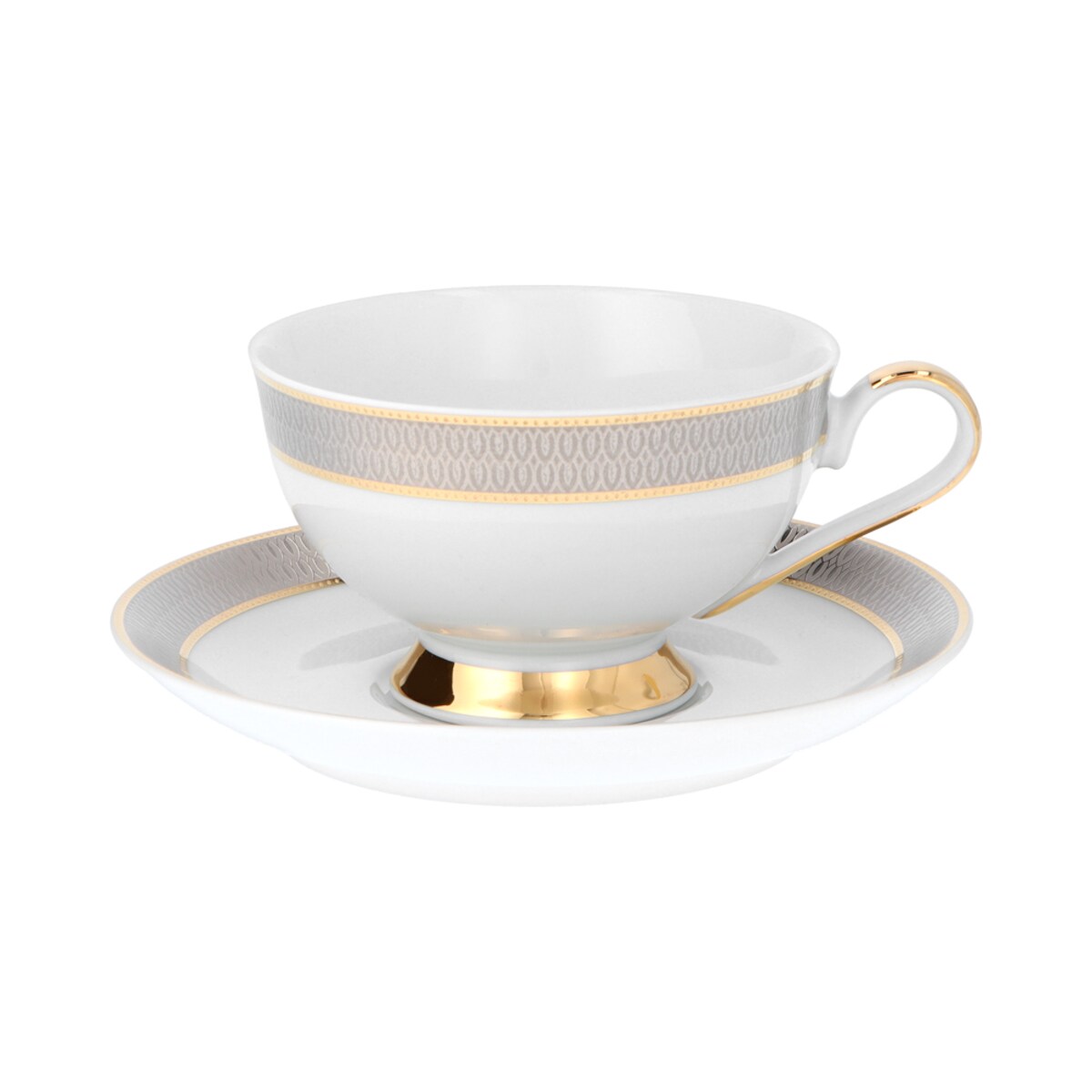 Garnitur do herbaty dla 6 osób 23 el. Astra Złota Sepia G672