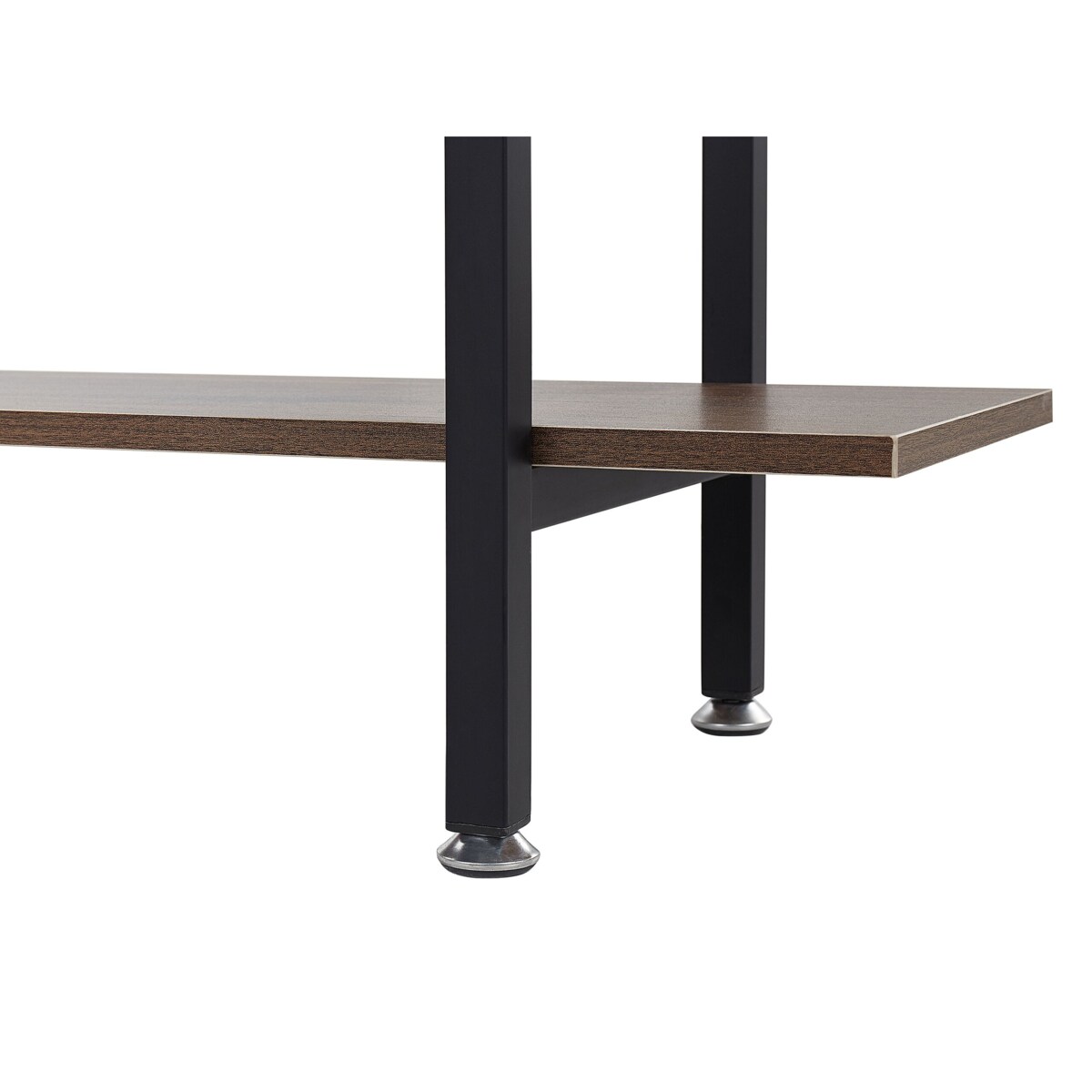 Regał 4 półki ciemne drewno DARBY