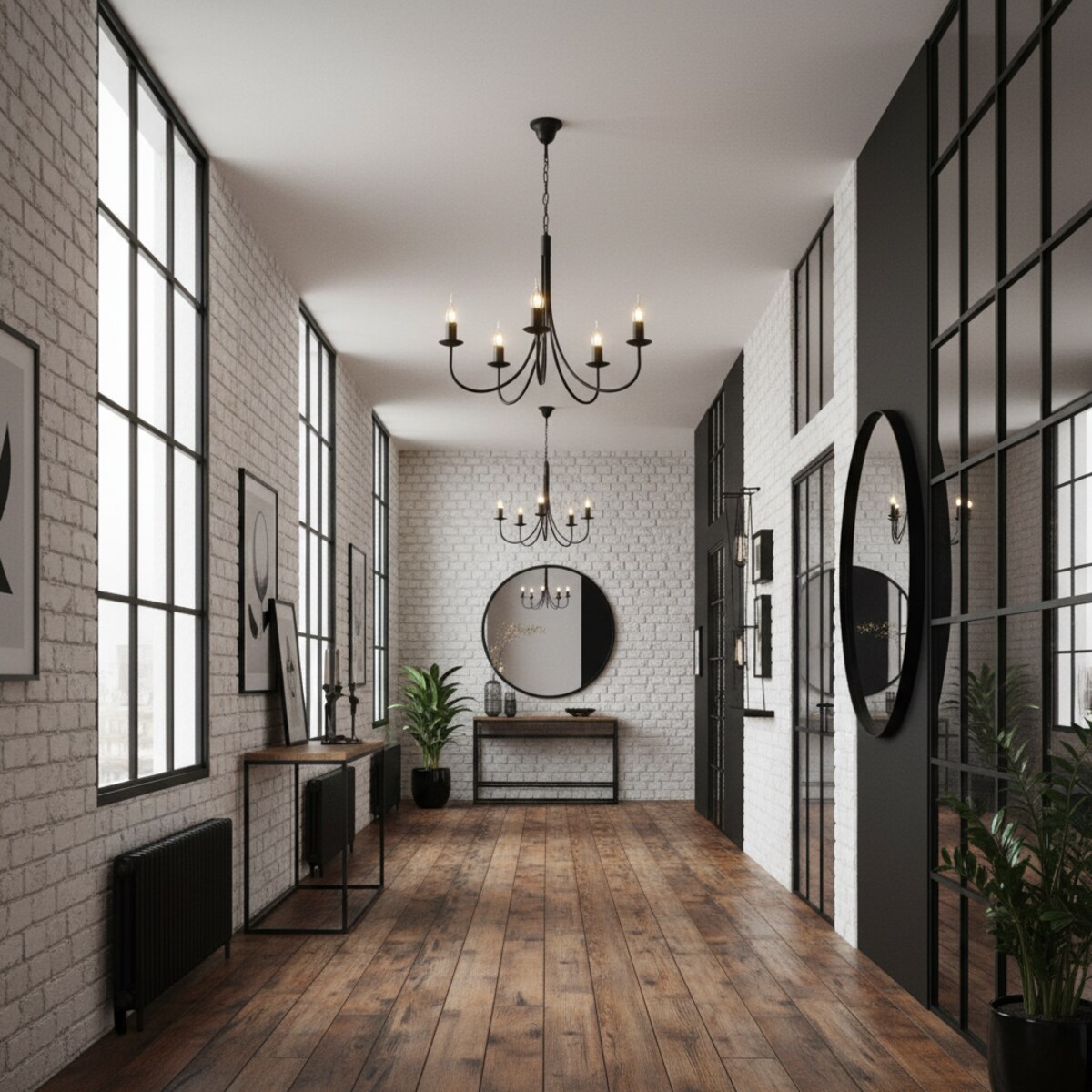 czarna lampa wisząca sufitowa 5 punktowa edylit loft do kuchni
