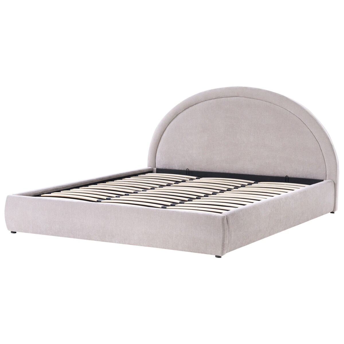 Łóżko z pojemnikiem MOUZON 180 x 200 cm Beżowoszary