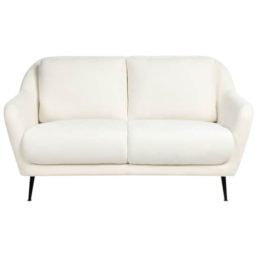 Sofa dla 2 osób EIBY Szenil Biały