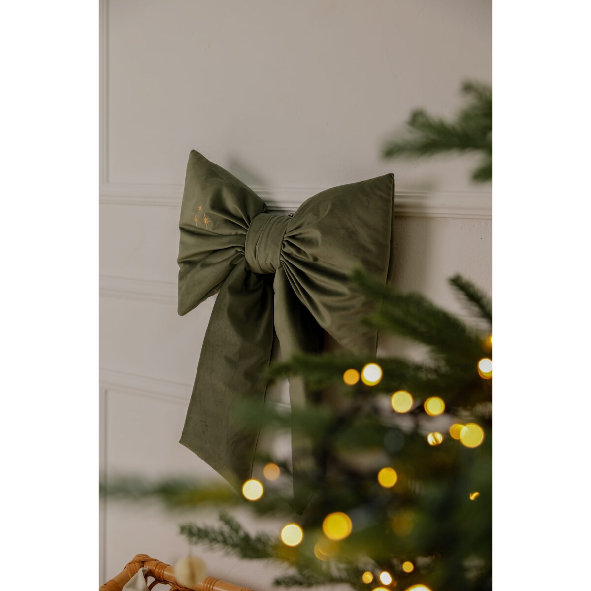 Kokarda Świąteczna Delux Forest Green - L