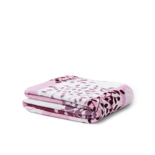 Konsimo NEPETO Pled, fioletowy/różowy/kremowy