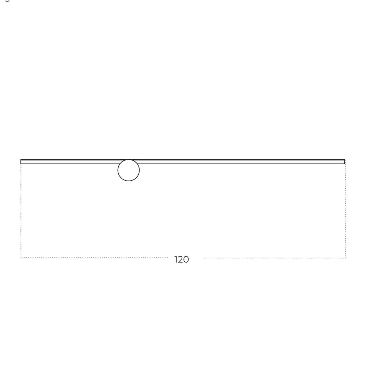 Podłużna lampa ścienna FRANK AZ5760 Azzardo LED 15W 3000K metalowa czarna