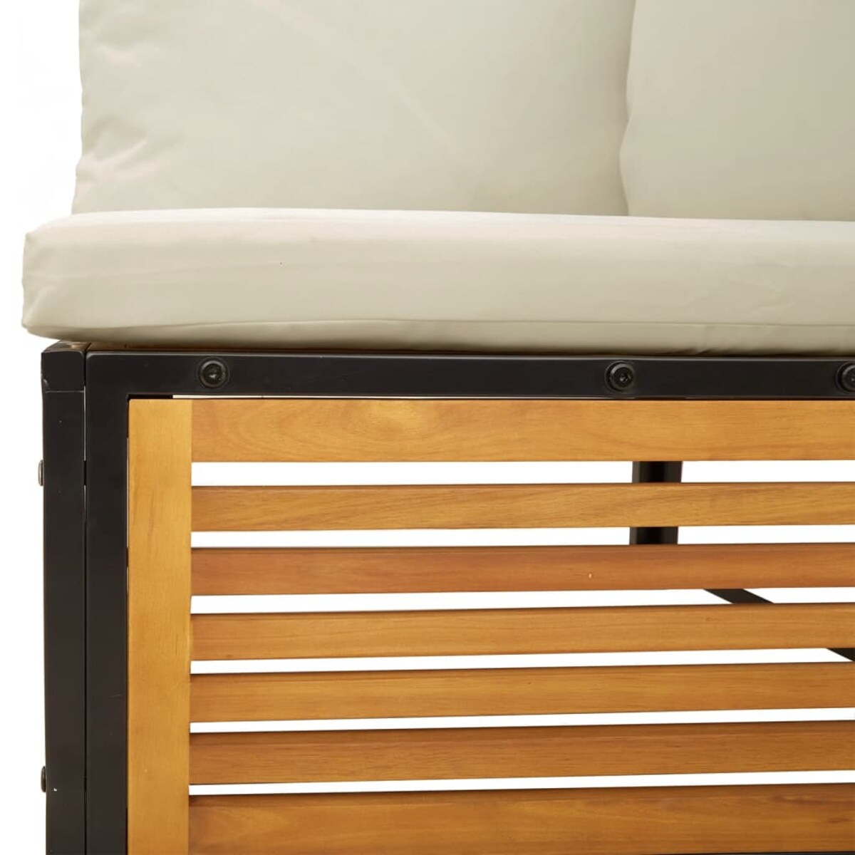 vidaXL Ogrodowe siedzisko narożne z poduszkami, lite drewno akacjowe