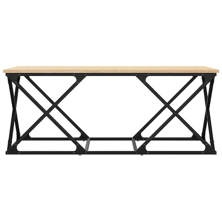 vidaXL Stolik kawowy, dąb sonoma, 100x49x40cm, materiał drewnopochodny