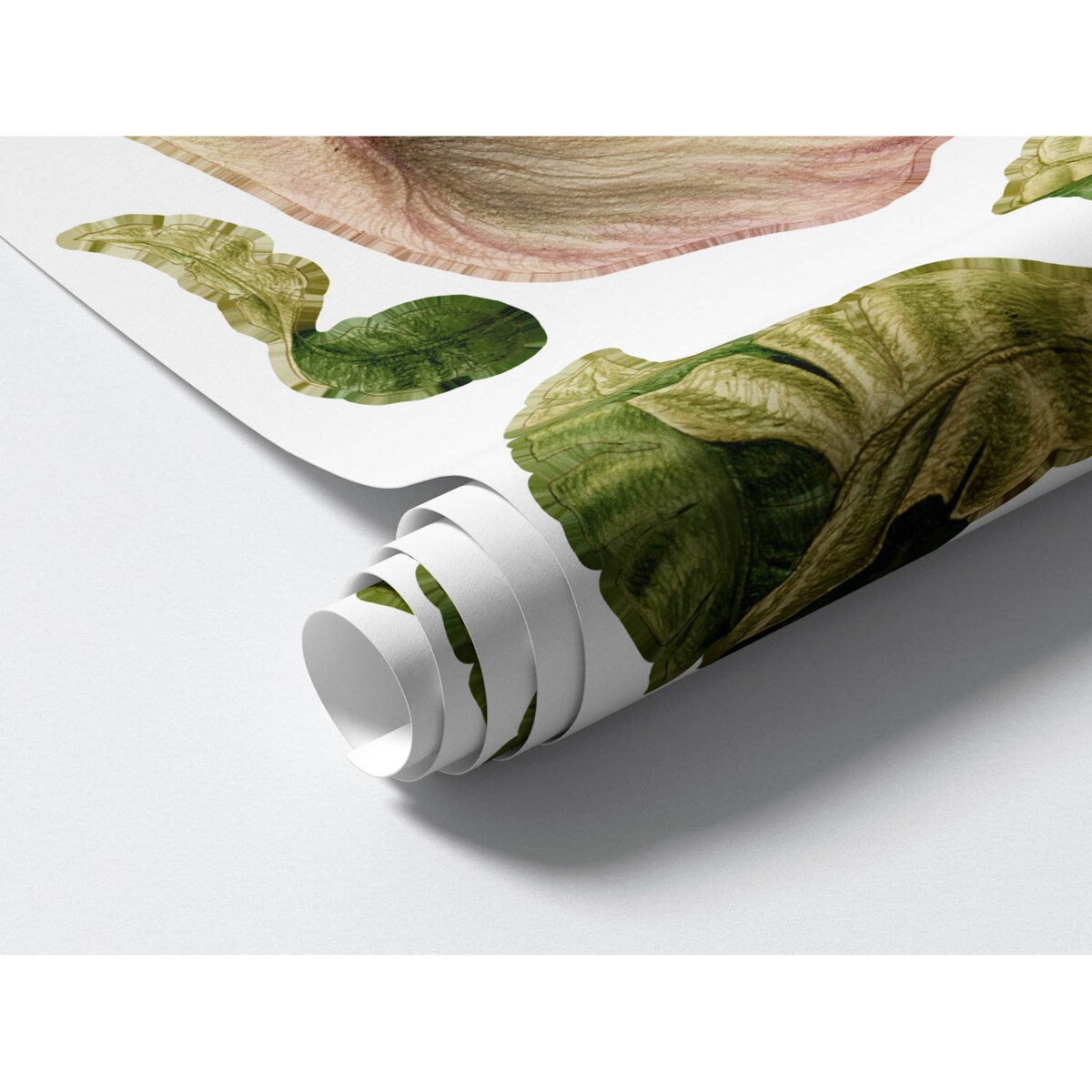 Zestaw naklejek na ścianę, Tropikalne liście, 130cm