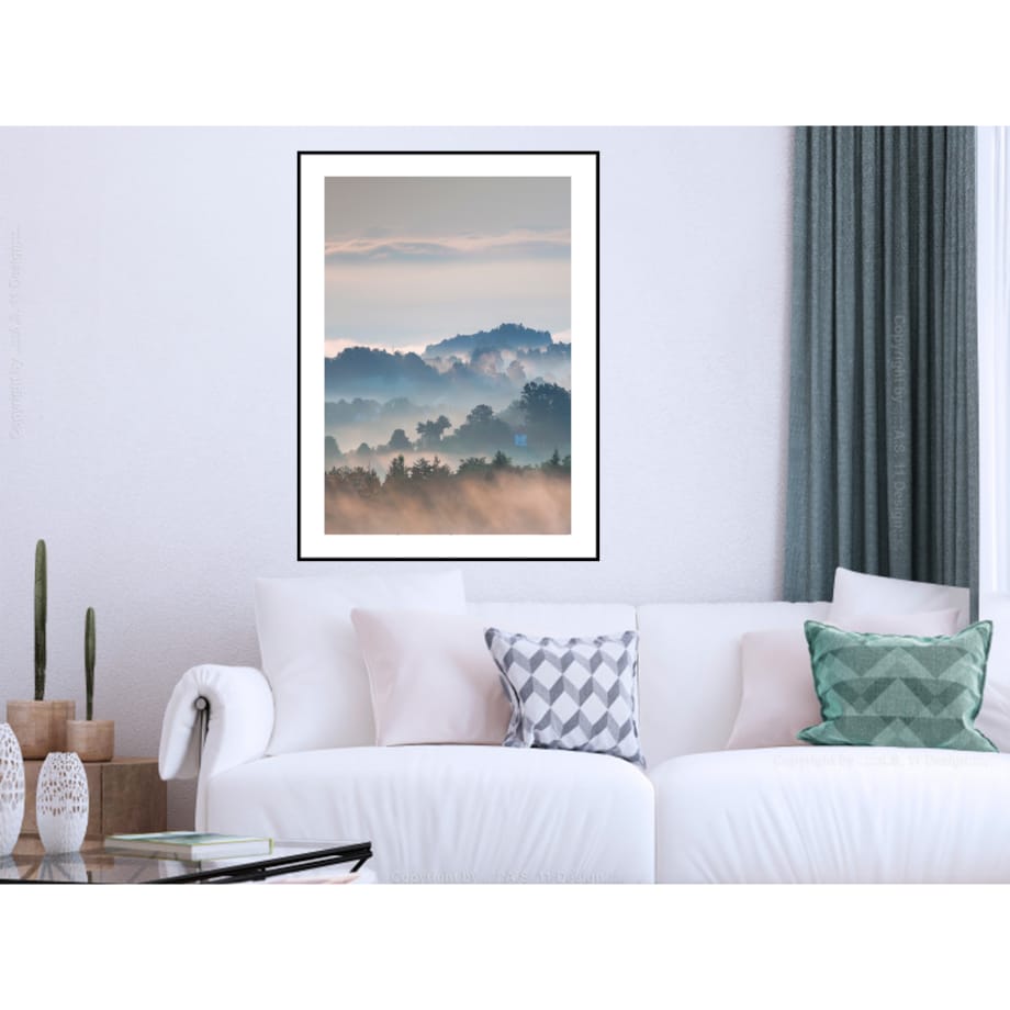 Poster Story, Plakat, Obraz - Skandynawski Las w Akwareli No1, wymiary 50 x 70 cm