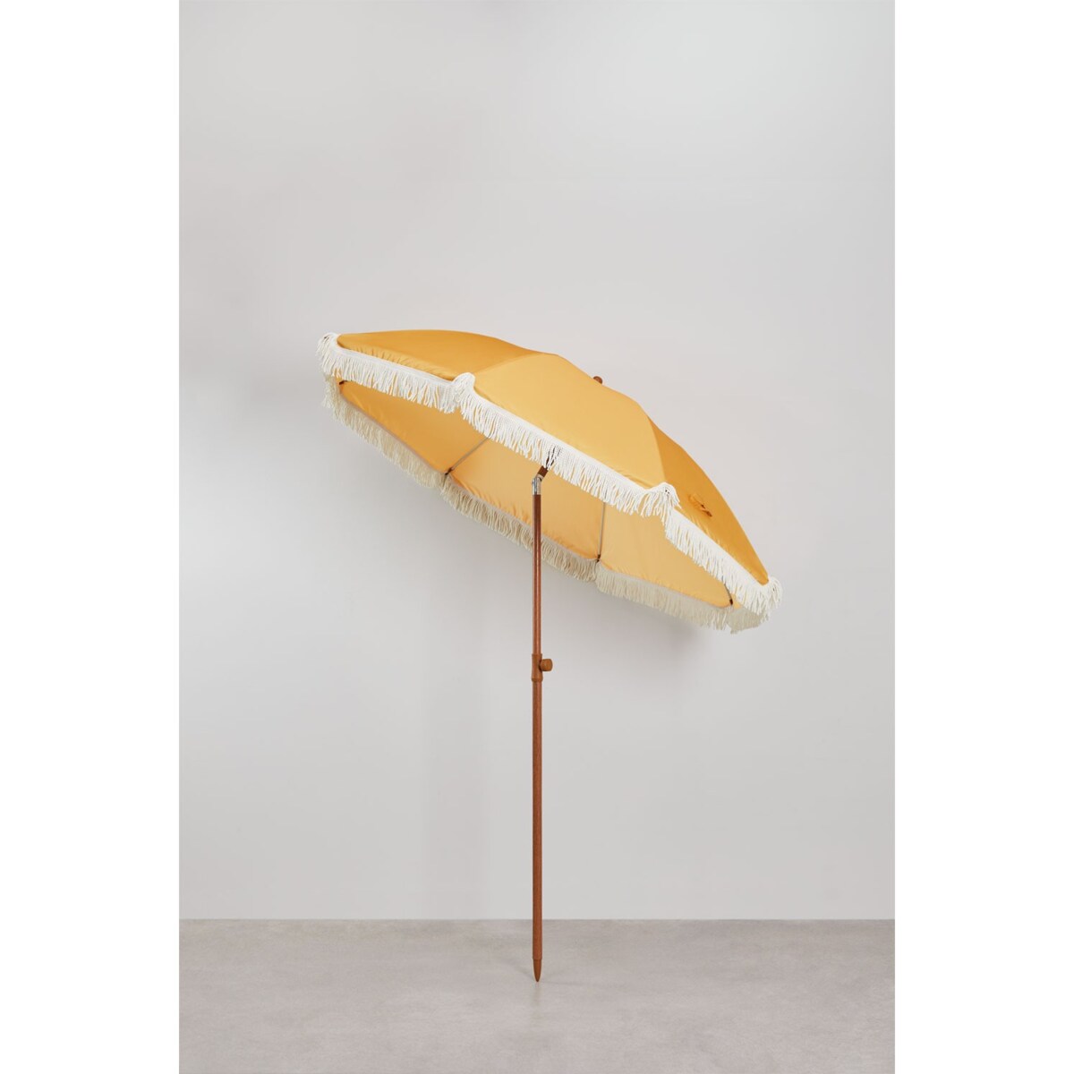 Parasol ogrodowy retro żółty curry Mika Ø175 cm