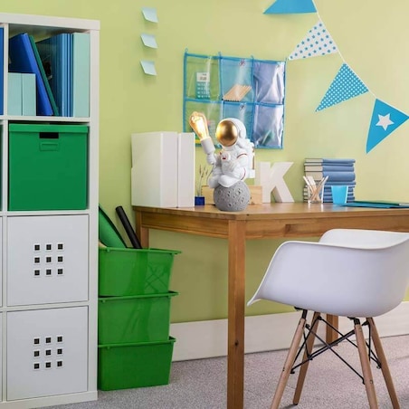 Dziecięca lampa nocna Amstrong ABR-KARD6 astronauta Abruzzo biały szary