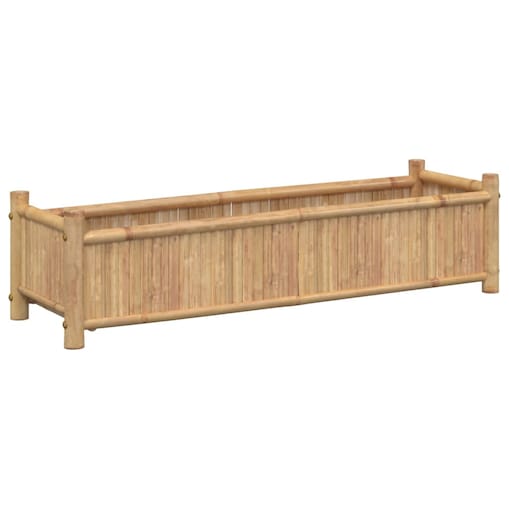 vidaXL Donica, 100x30x25 cm, bambusowa
