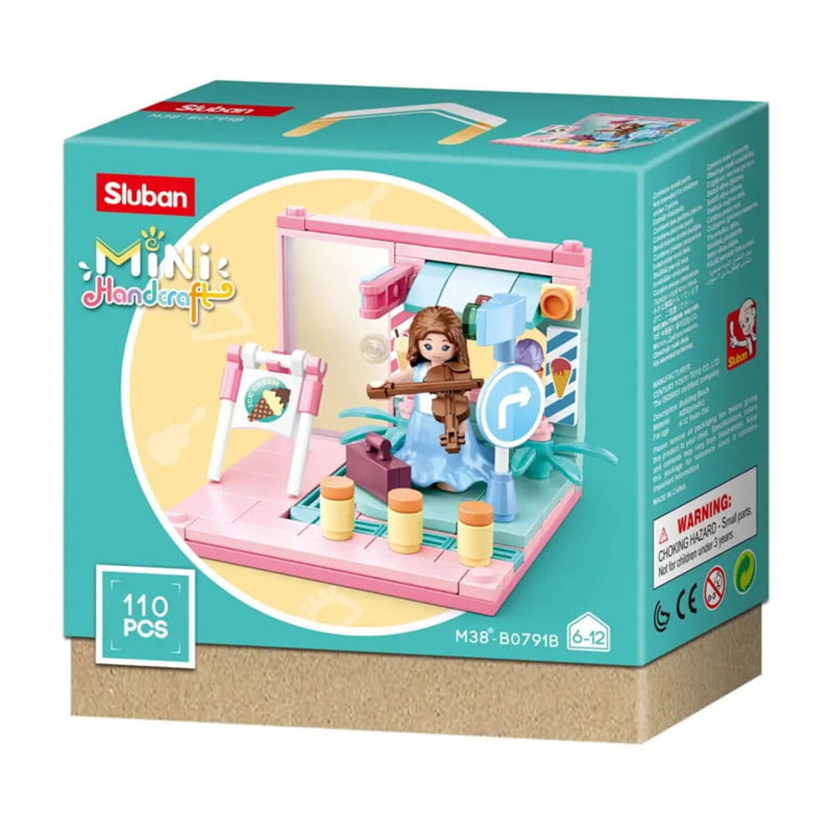 SKRZYPCE - mini pokoik klocki - Sluban - 110 elementów