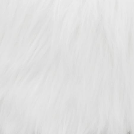 vidaXL Stołek, biały, lite drewno tekowe