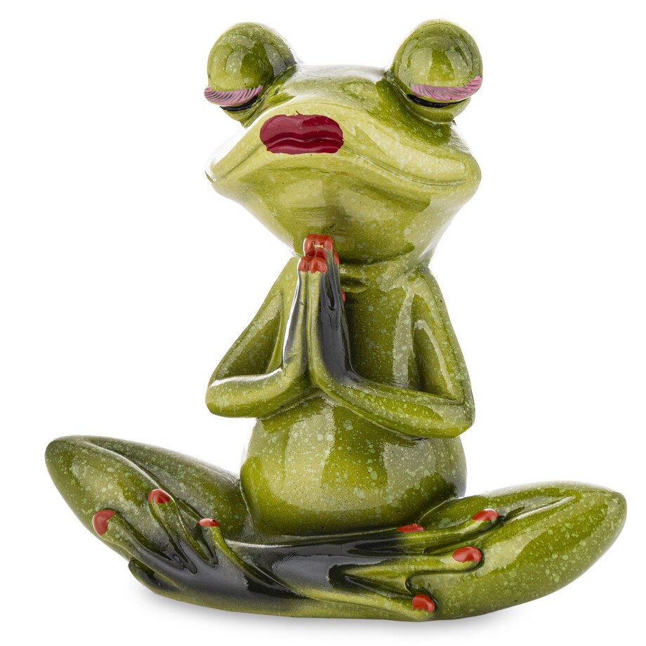 Dekoracja - żaba joginka 14,5x15,5x7 cm JOGA