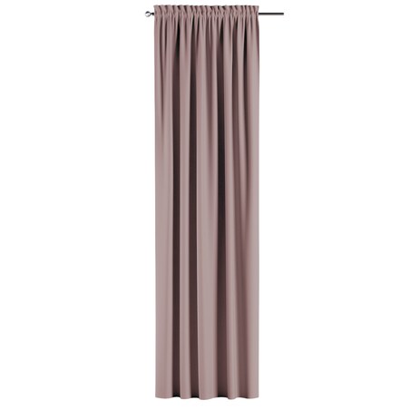 Zasłona na kanale z grzywką 1 szt. 130x260 pudrowy róż