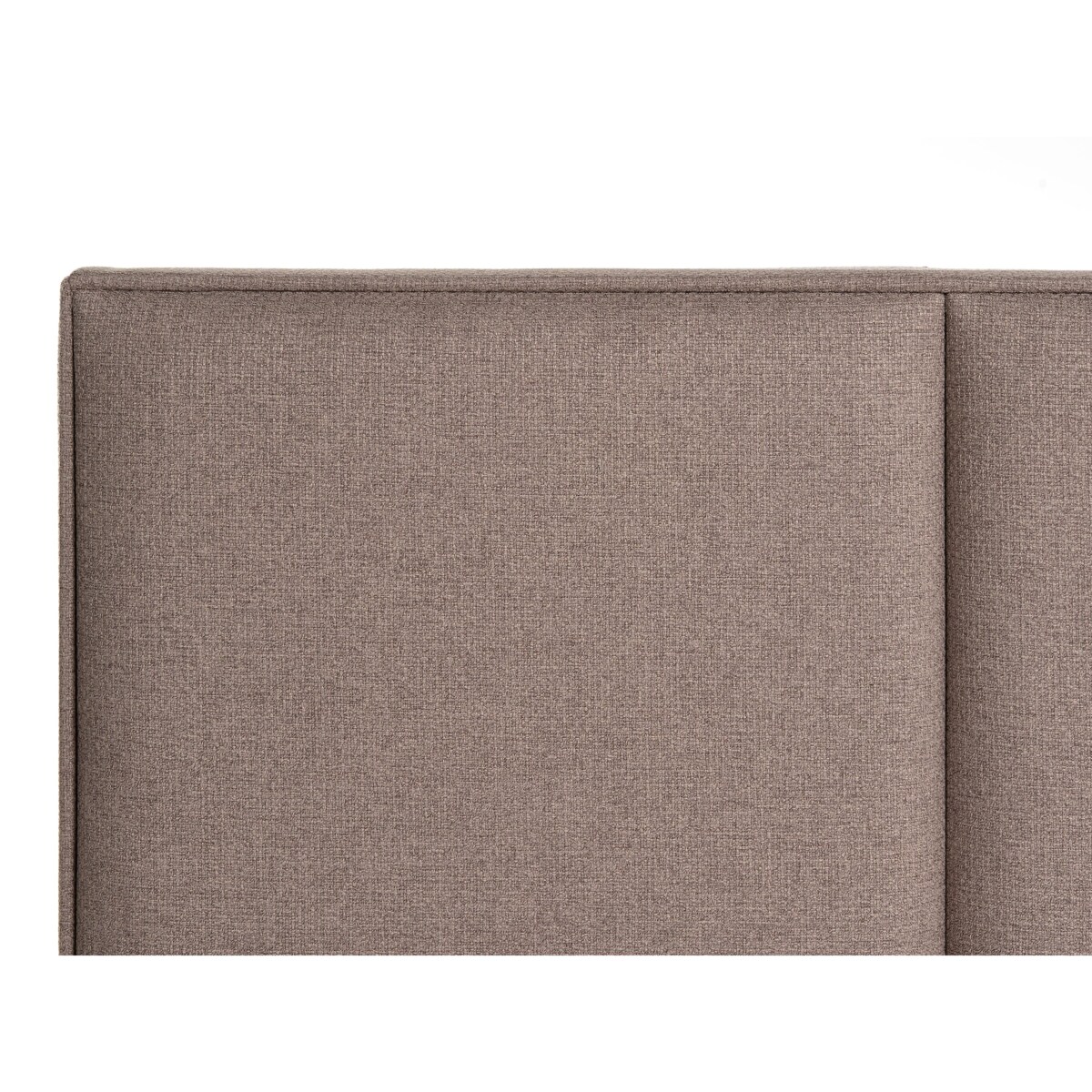 Łóżko kontynentalne z pojemnikiem BARONET 180 x 200 cm Beżowoszary